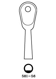 ERA D Section Window Lock Key